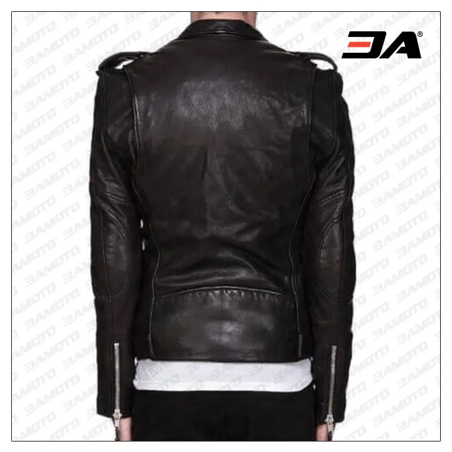 30 Seconds To Mars Inspired Jared Leto Black Leather Jacket