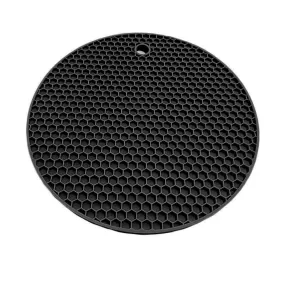 4pack Non Slip Silicone Hot Pads Mat-Black