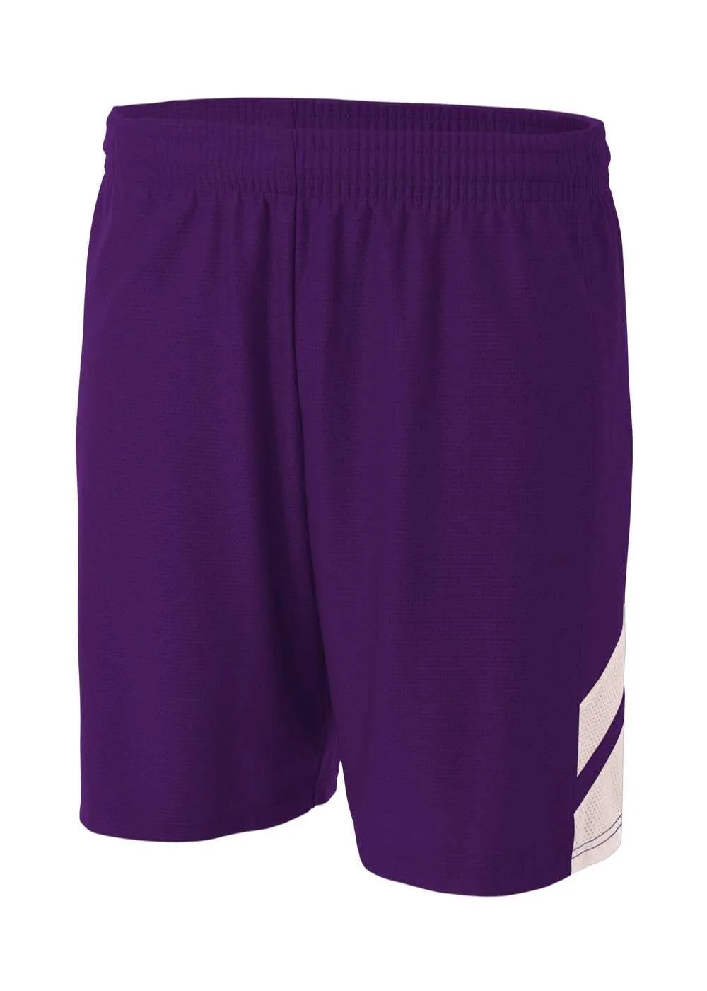 A4 N5178 Fast Break Short - Purple White