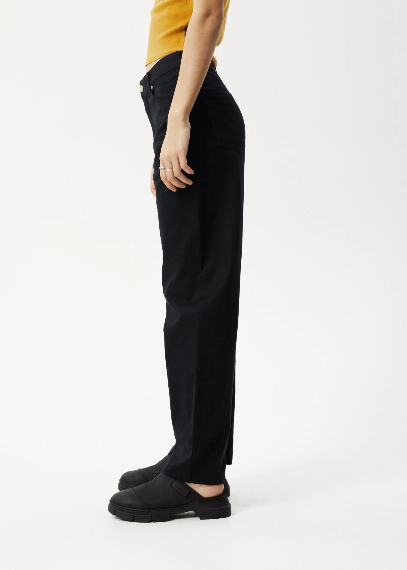 AFENDS Womens Shelby - Wide Leg Pants - Black