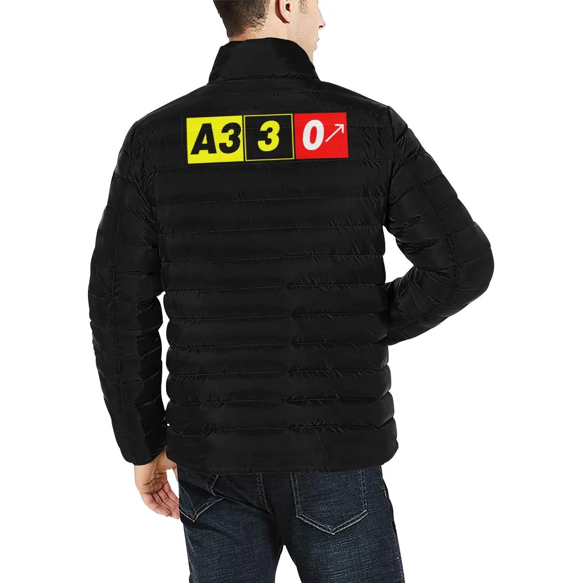 AIRBUS 330 MEN'S STAND COLLAR PADDED JACKET