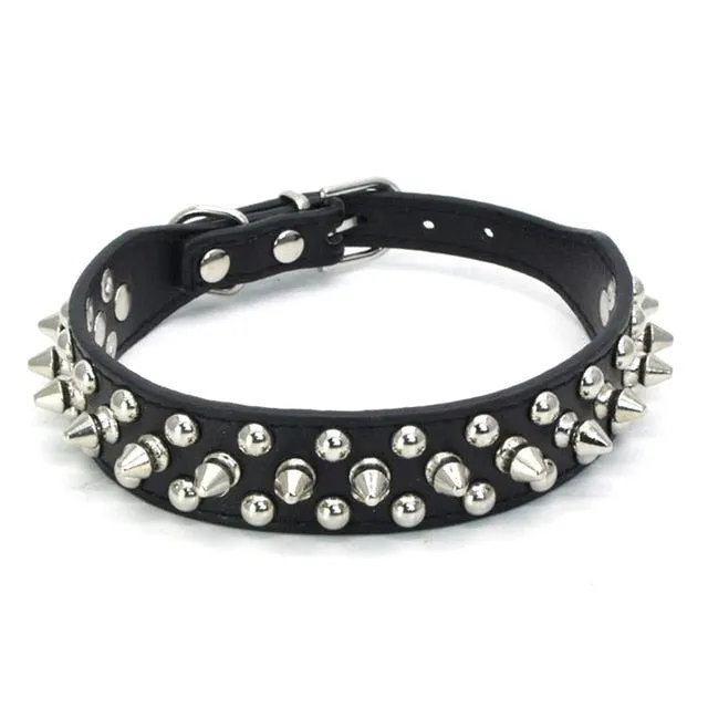 Anti-bite Spiked Studded Dog Collar