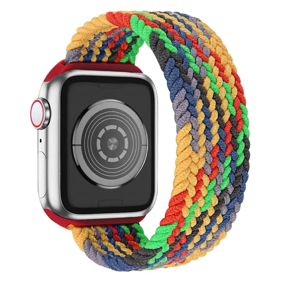 Apple Watch (45mm) elastic watch strap - Colorful Green / Size: L