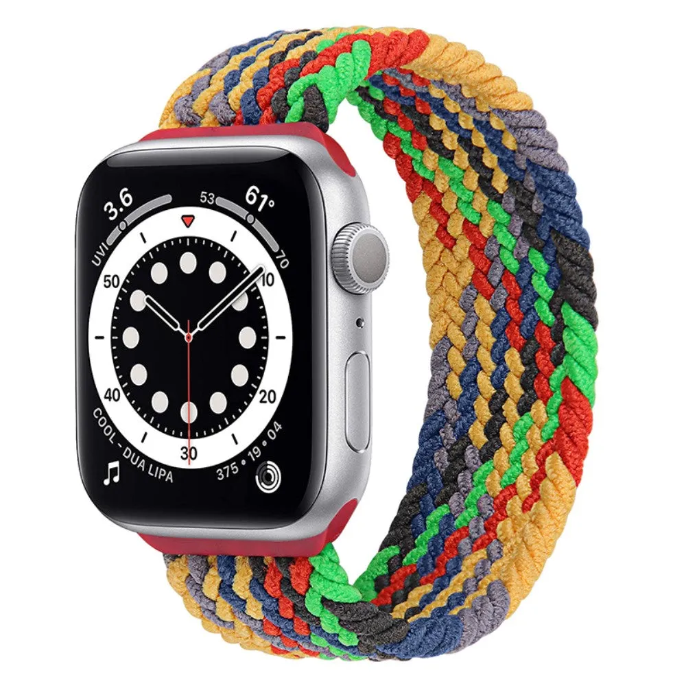 Apple Watch (45mm) elastic watch strap - Colorful Green / Size: L