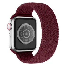 Apple Watch (45mm) elastic watch strap - Dark Red / Size: M