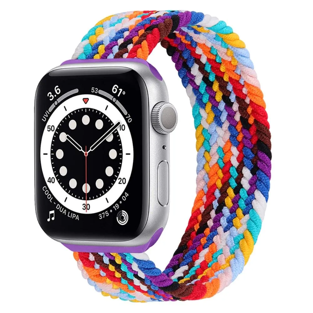 Apple Watch (45mm) elastic watch strap - Rainbow / Size: S