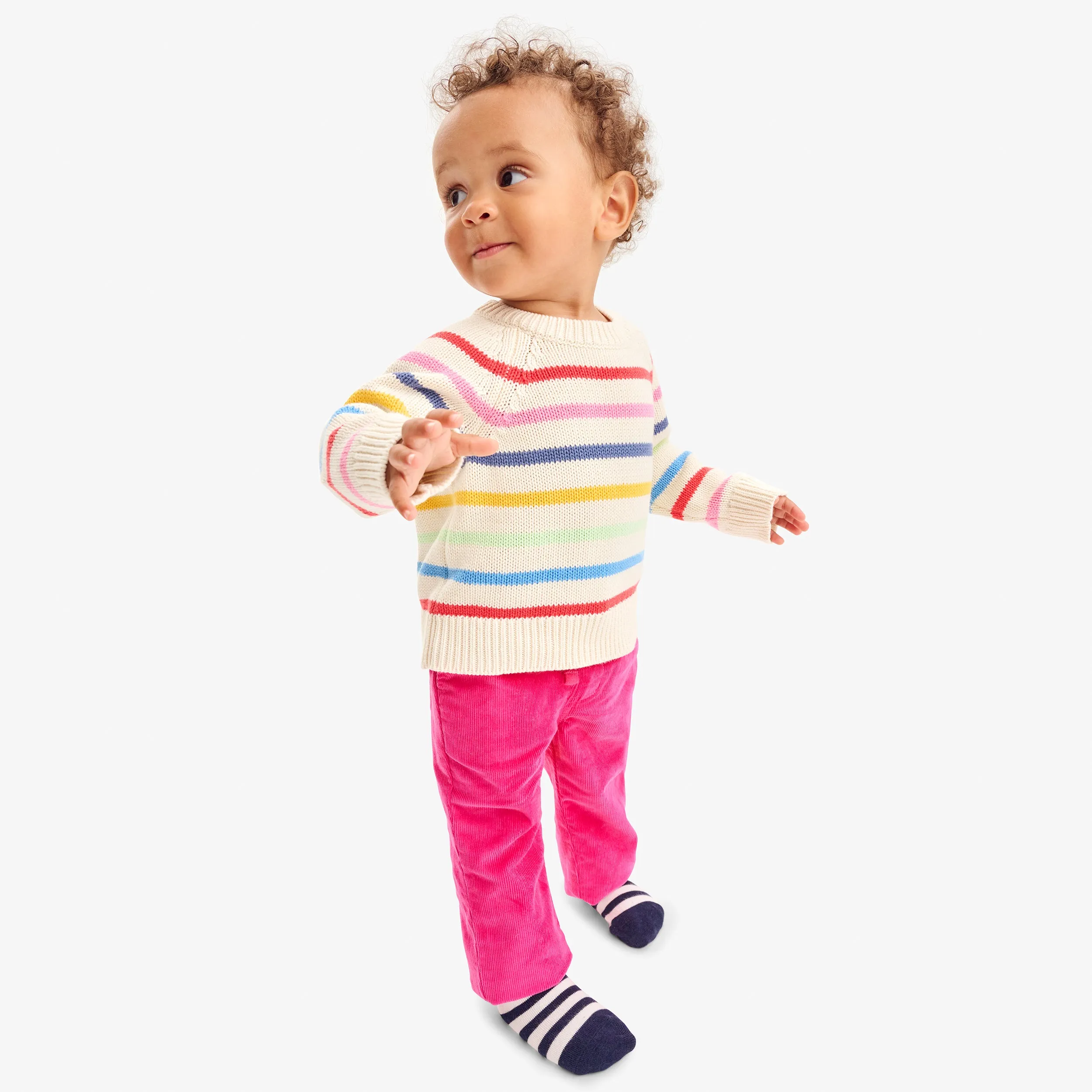 Baby stretch corduroy drawstring pant