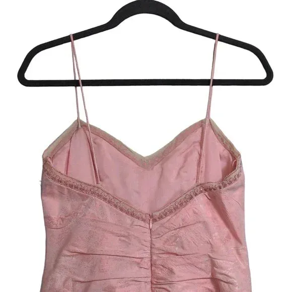 Badgley Mischka Pink Fit and Flare Cocktail Dres - Size 8