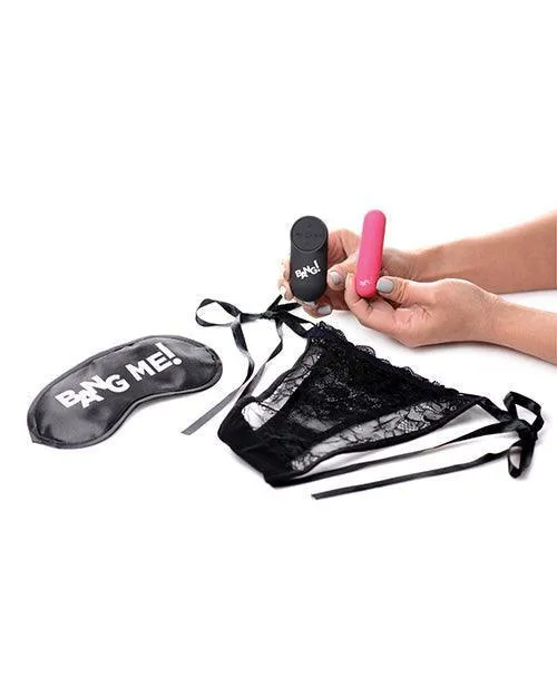 Bang! Power Panty & Blindfold Kit - Pink