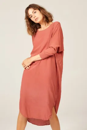 Batwing Dress in Rose