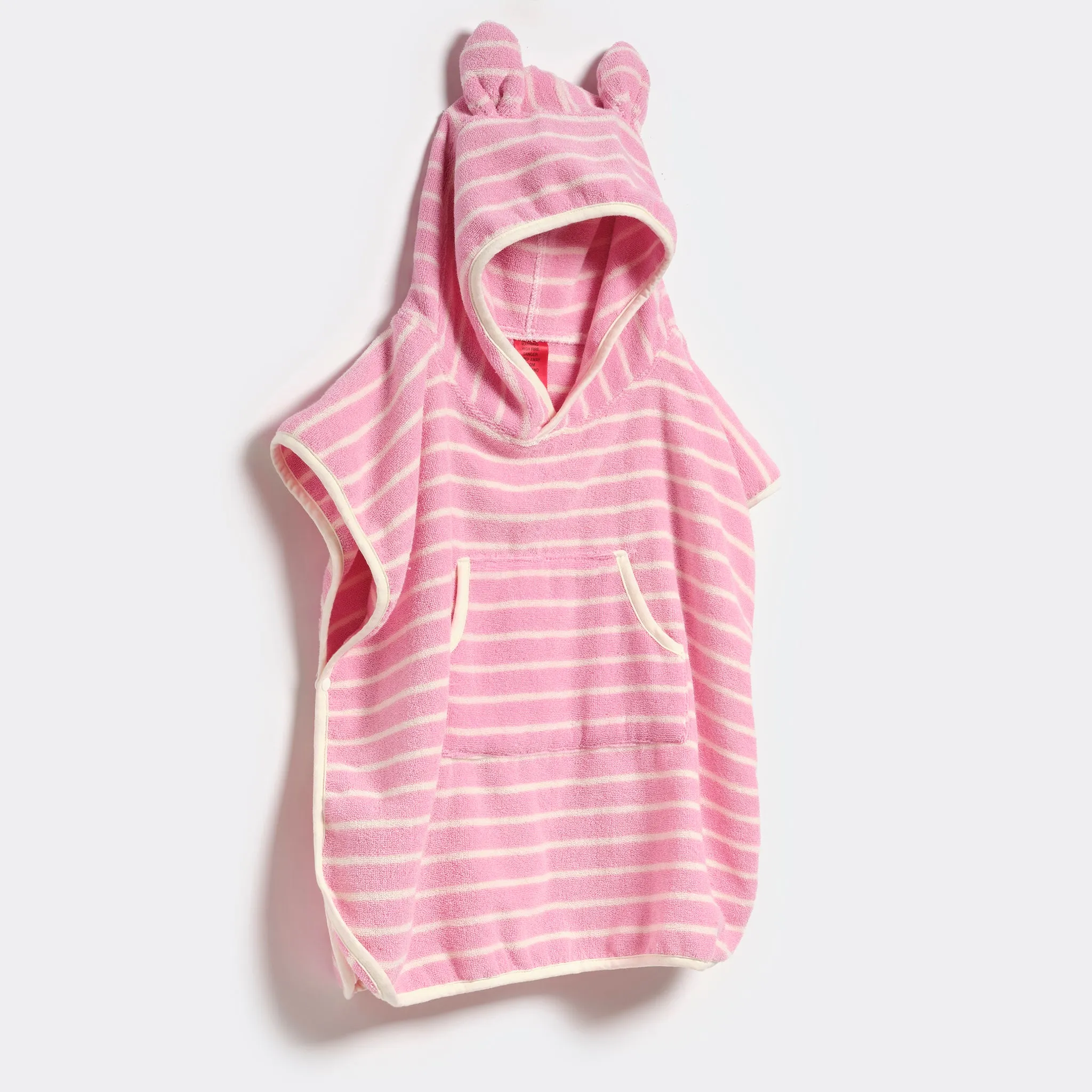 Beach Poncho | Cotton Candy Pink Stripe