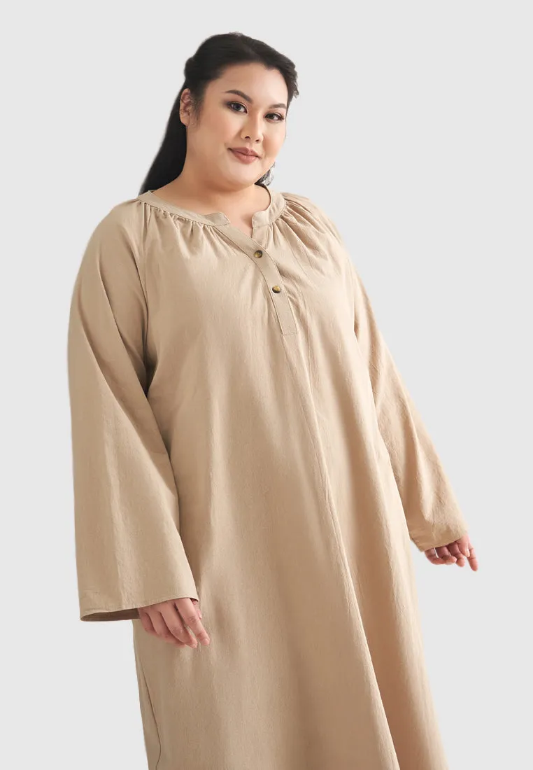 Bebas ZEN Effortless Stand Collar Tunic Dress