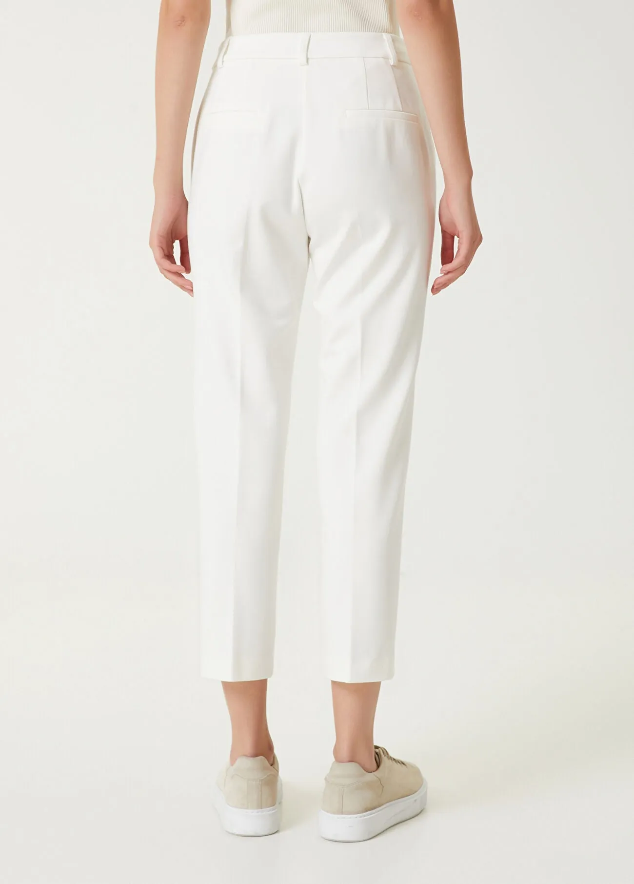 Beymen Club Crop Pants Off White