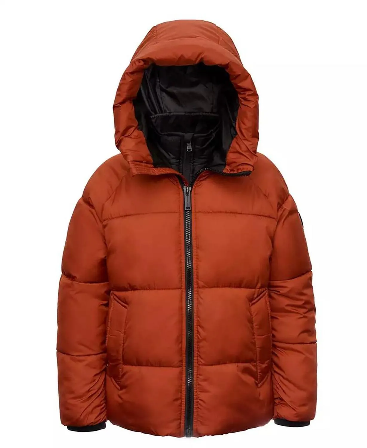 Big Boys Puffer Jacket with Bib