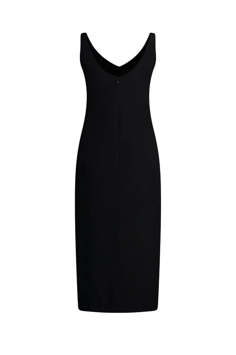 BLACK ALIE MIDI DRESS