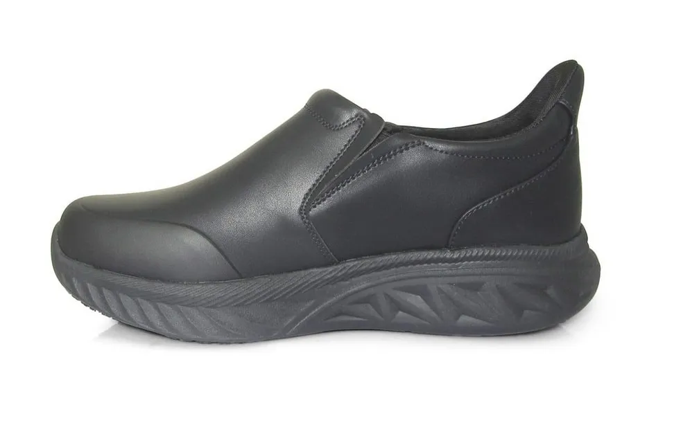 BLACK EASY ON COMP TOE SLIP-ON - GG1401