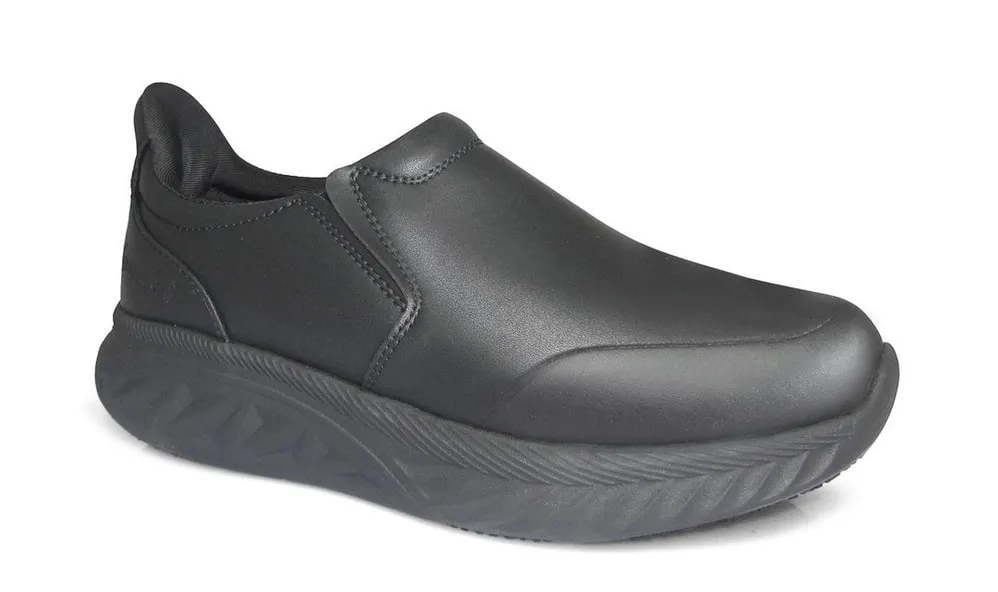 BLACK EASY ON COMP TOE SLIP-ON - GG1401