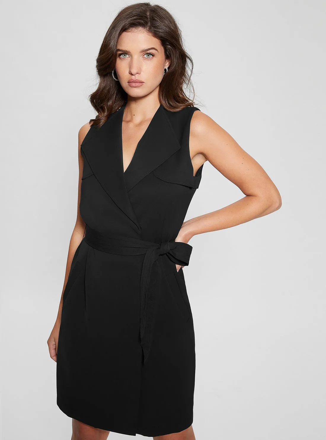 Black Everly Trench Dress