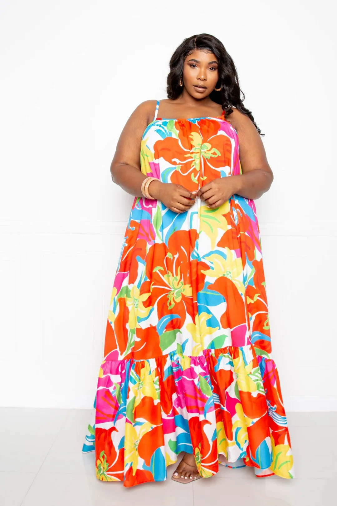 Blooming Pocket Maxi Dress