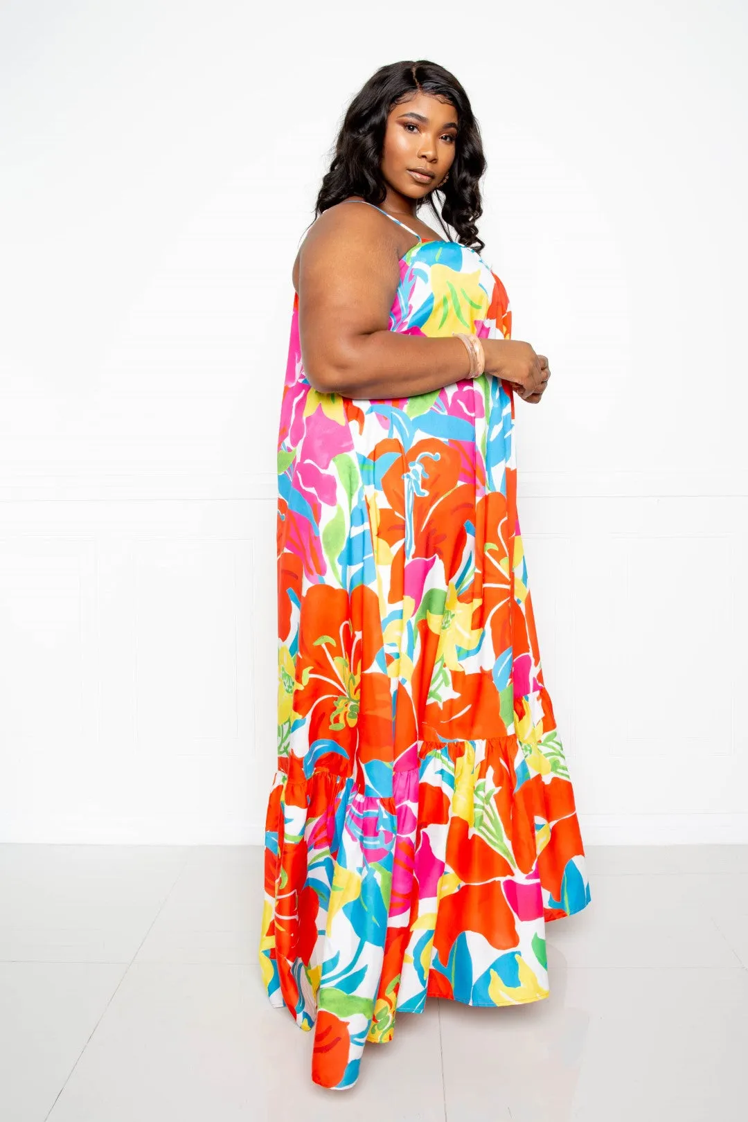 Blooming Pocket Maxi Dress