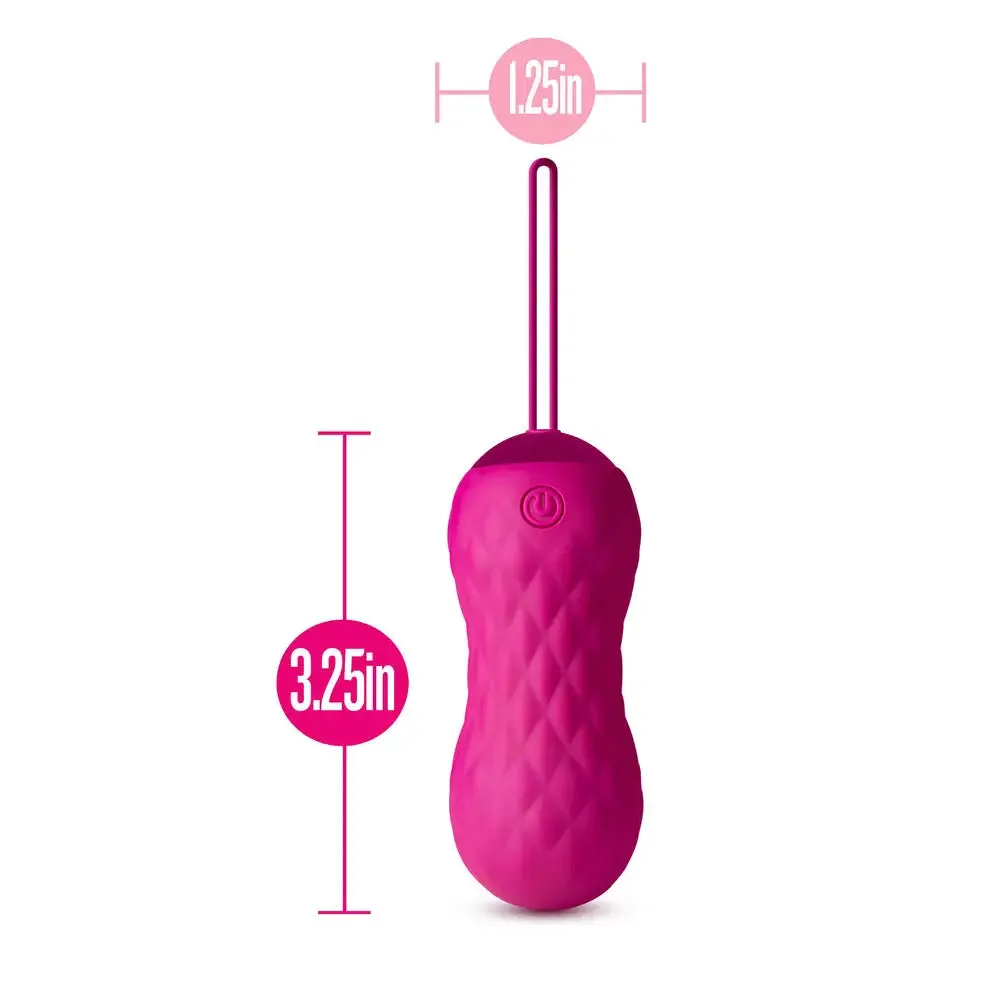 Blush Novelties Silicone Pink Remote-controlled Vibrating Love Egg