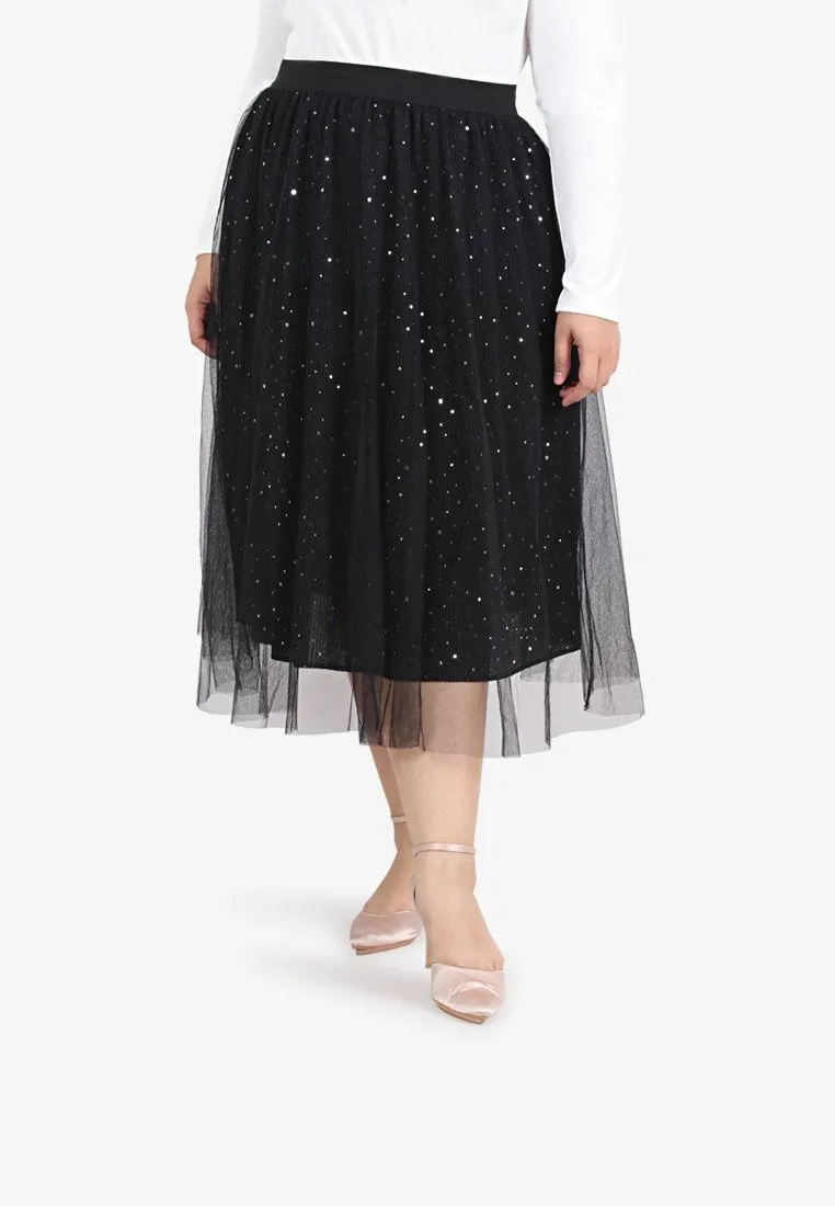 Bradshaw Bling Bling Midi Tutu Skirt - Black