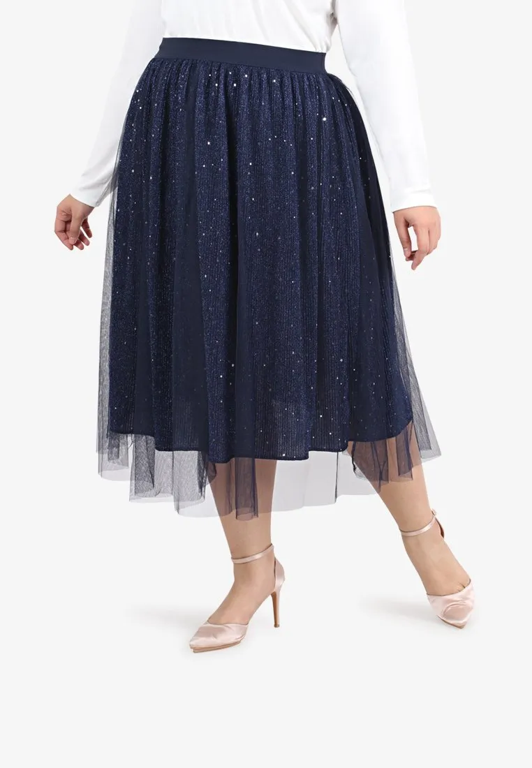 Bradshaw Bling Bling Midi Tutu Skirt - Navy Blue