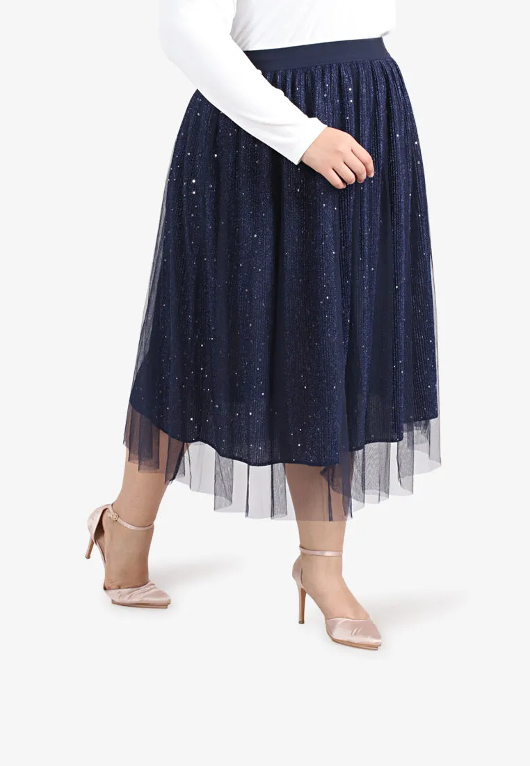 Bradshaw Bling Bling Midi Tutu Skirt - Navy Blue