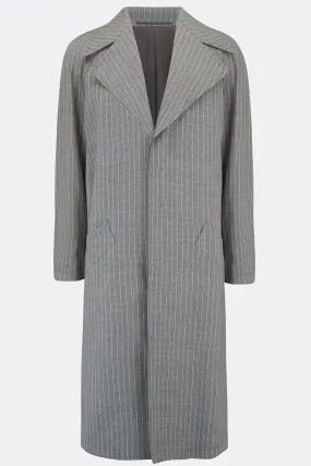 CAGNEY COAT IN GREY STRIPE