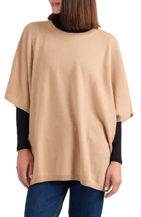 CASHMERE CREWNECK PONCHO