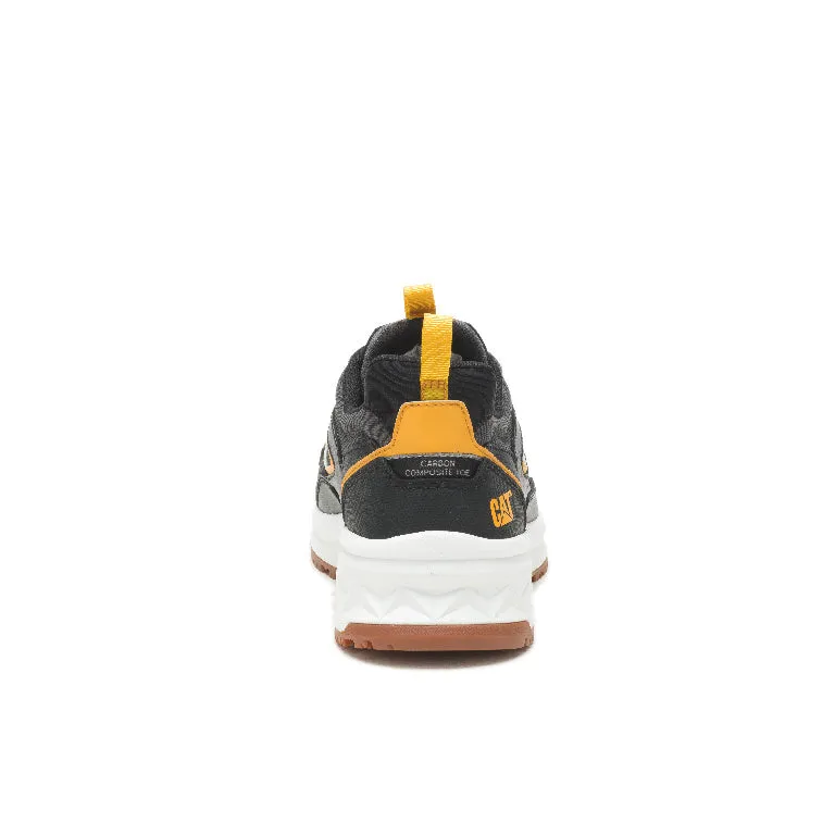 Caterpillar STREAMLINE RUNNER ASTM F2413-18 P91489 Black/ Cat Yellow Carbon Composite Toe Work Shoe