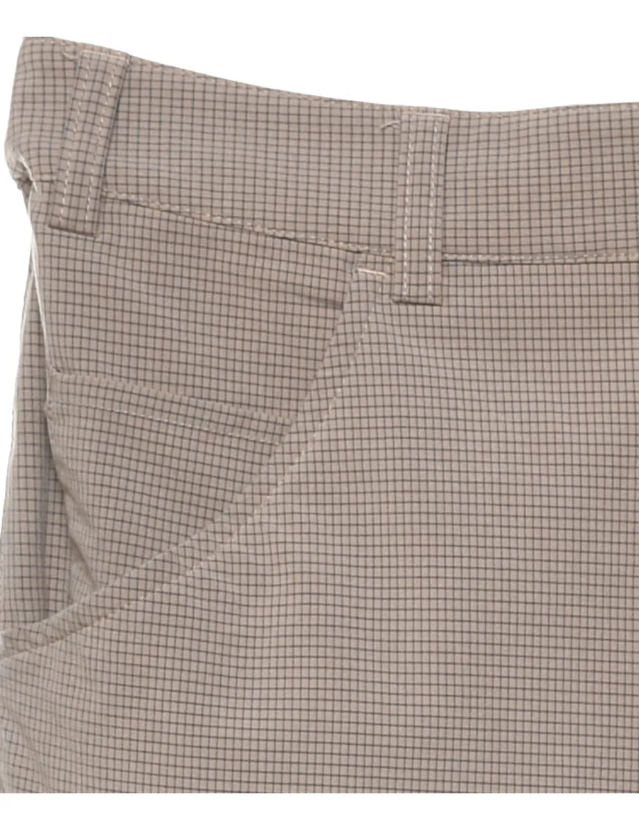 Checked Pattern Trousers - W34 L32