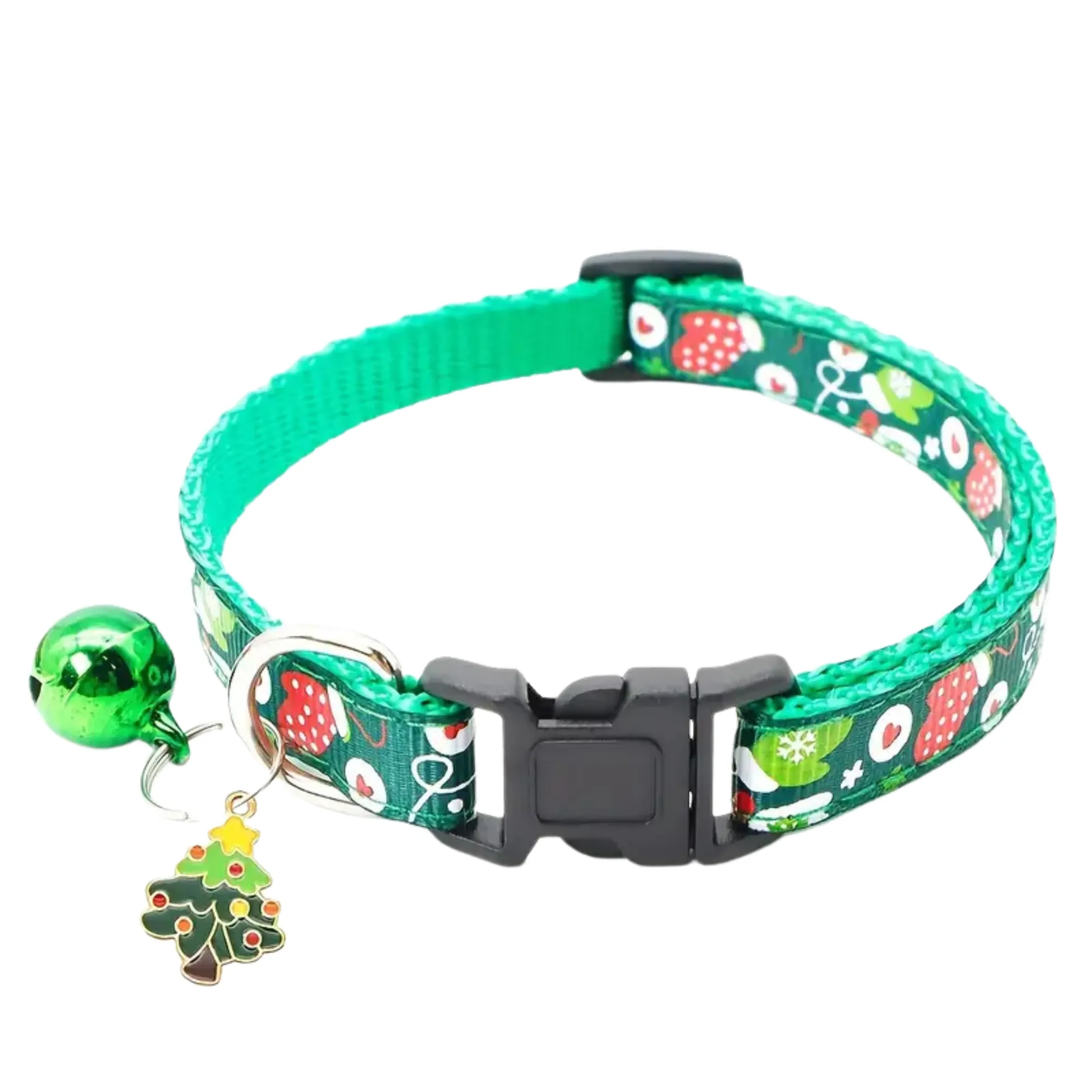 Christmas Cat Collar With Christmas Tree Tag