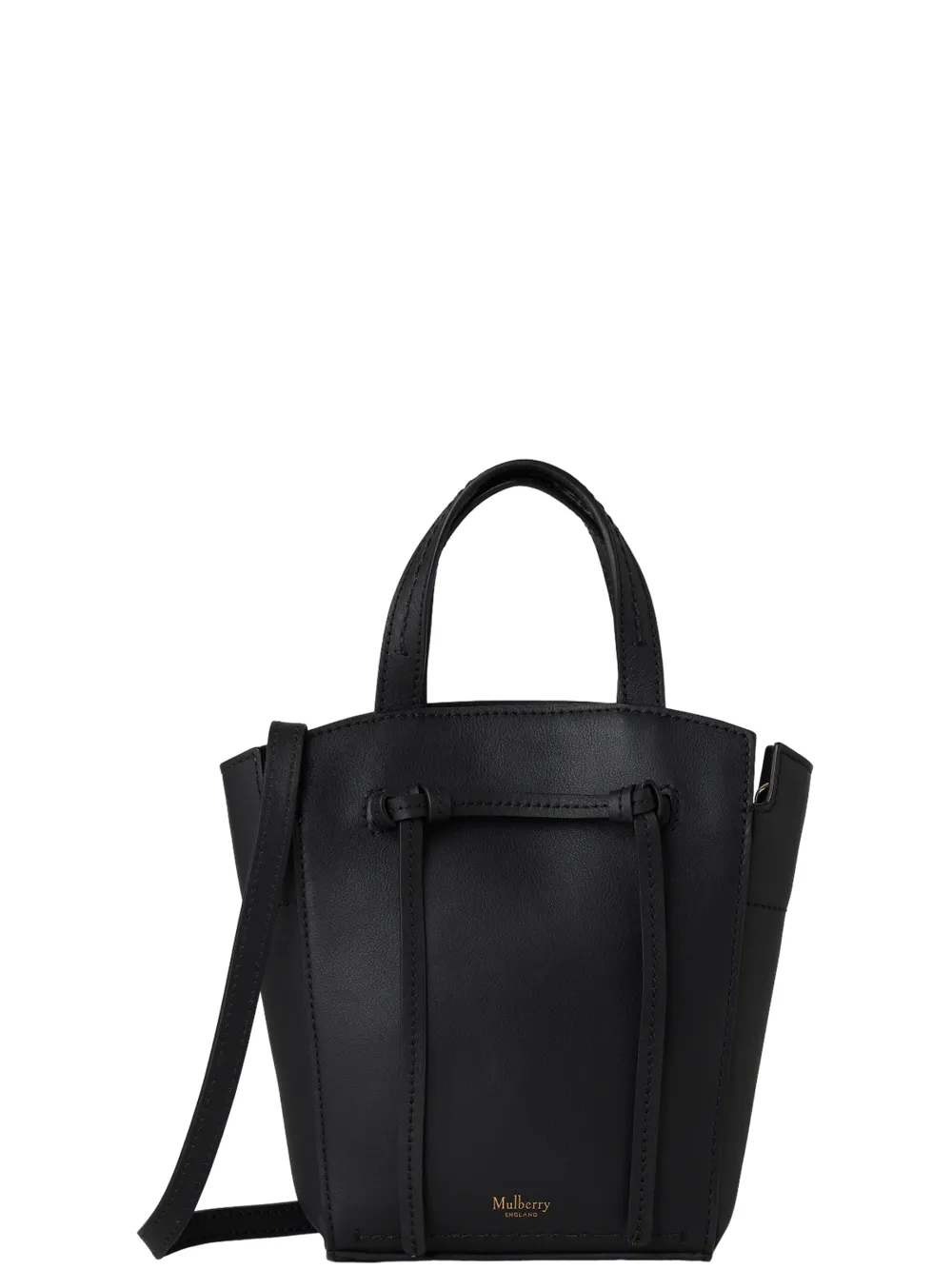 Clovelly Mini Tote Black Refined Flat Calf