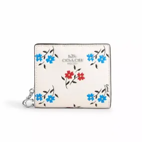 Coach Women's Snap Wallet With Floral Print