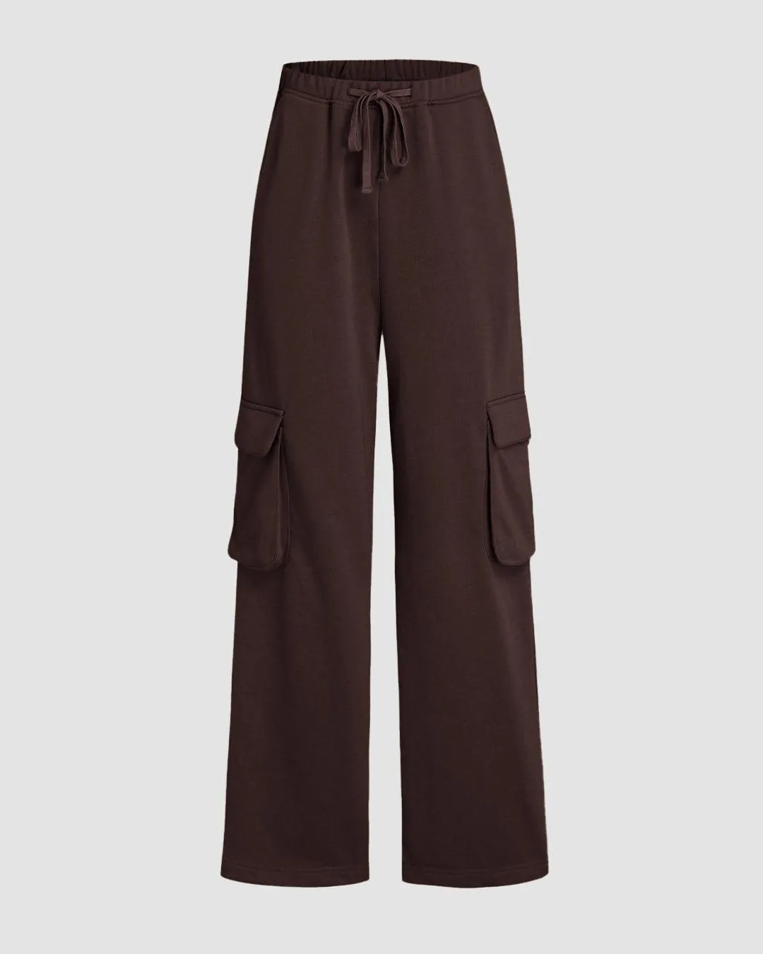 Combo : Cool Girl Aesthetics Double Pocket Trousers In Minimal Brown & Chocolate Brown