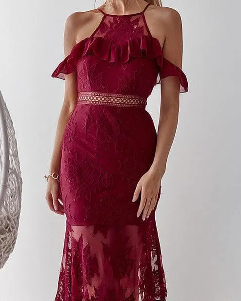 Connie Dress in Wine