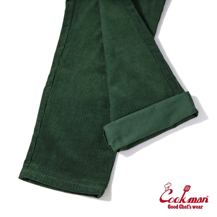 Cookman Chef Pants Semiwide- Corduroy : Dark Green