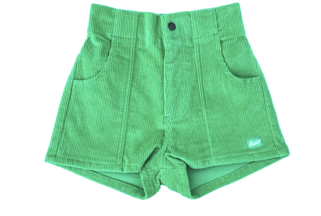 Corduroy Shorts in Green