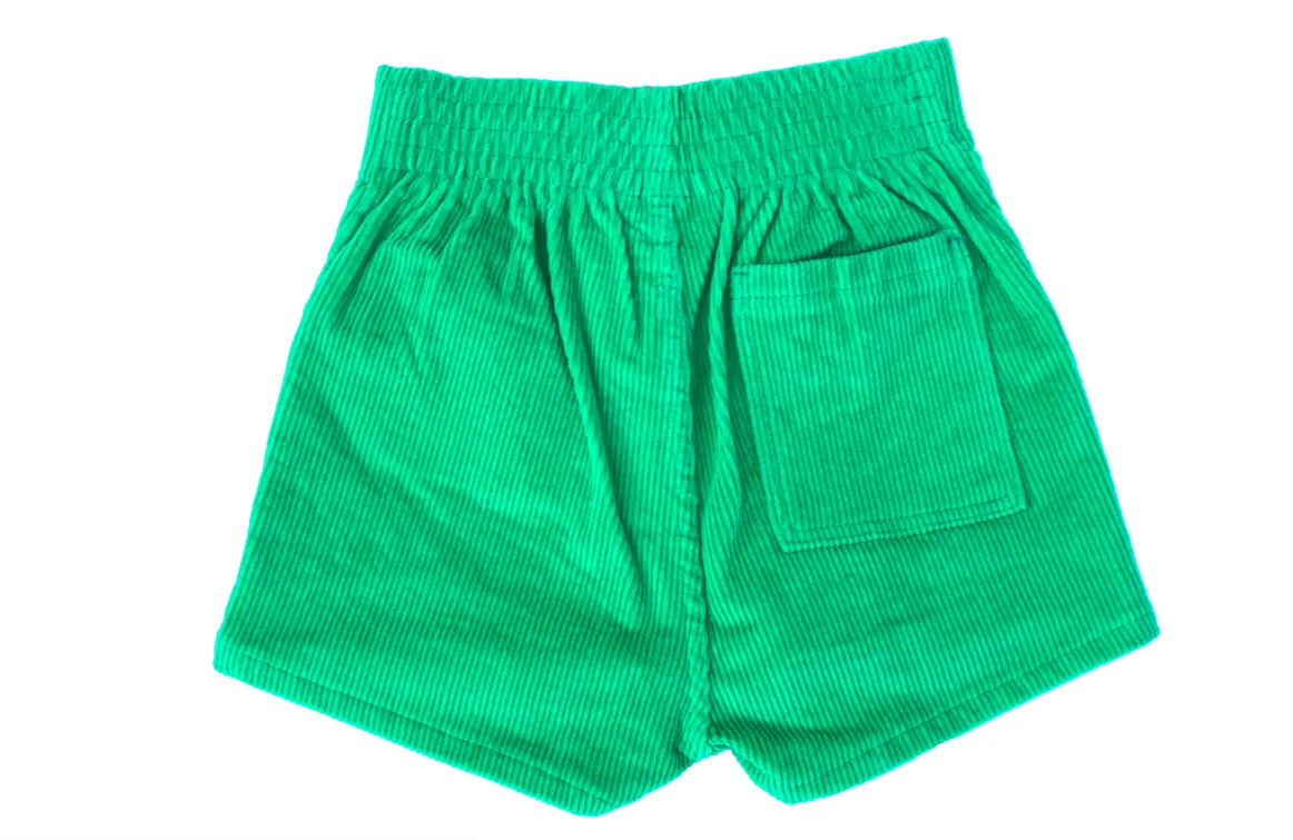 Corduroy Shorts in Green