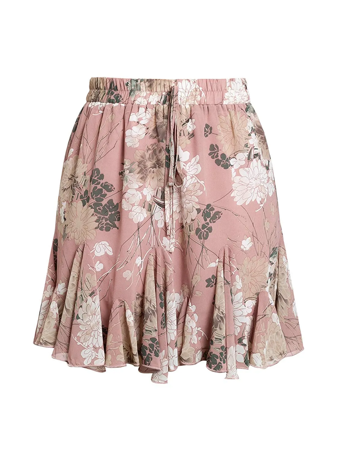 Cute A-Line Pleated Ruffle Skirt