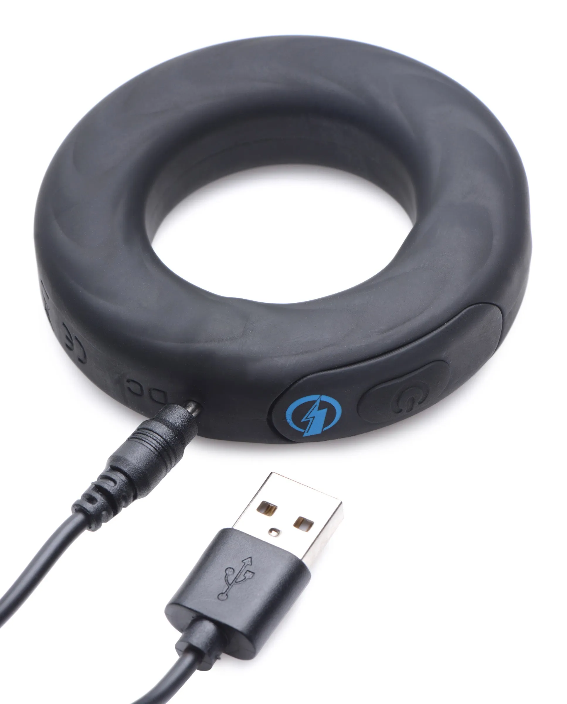 E-stim Pro Silicone Vibrating Cock Ring - 1.5 Inch