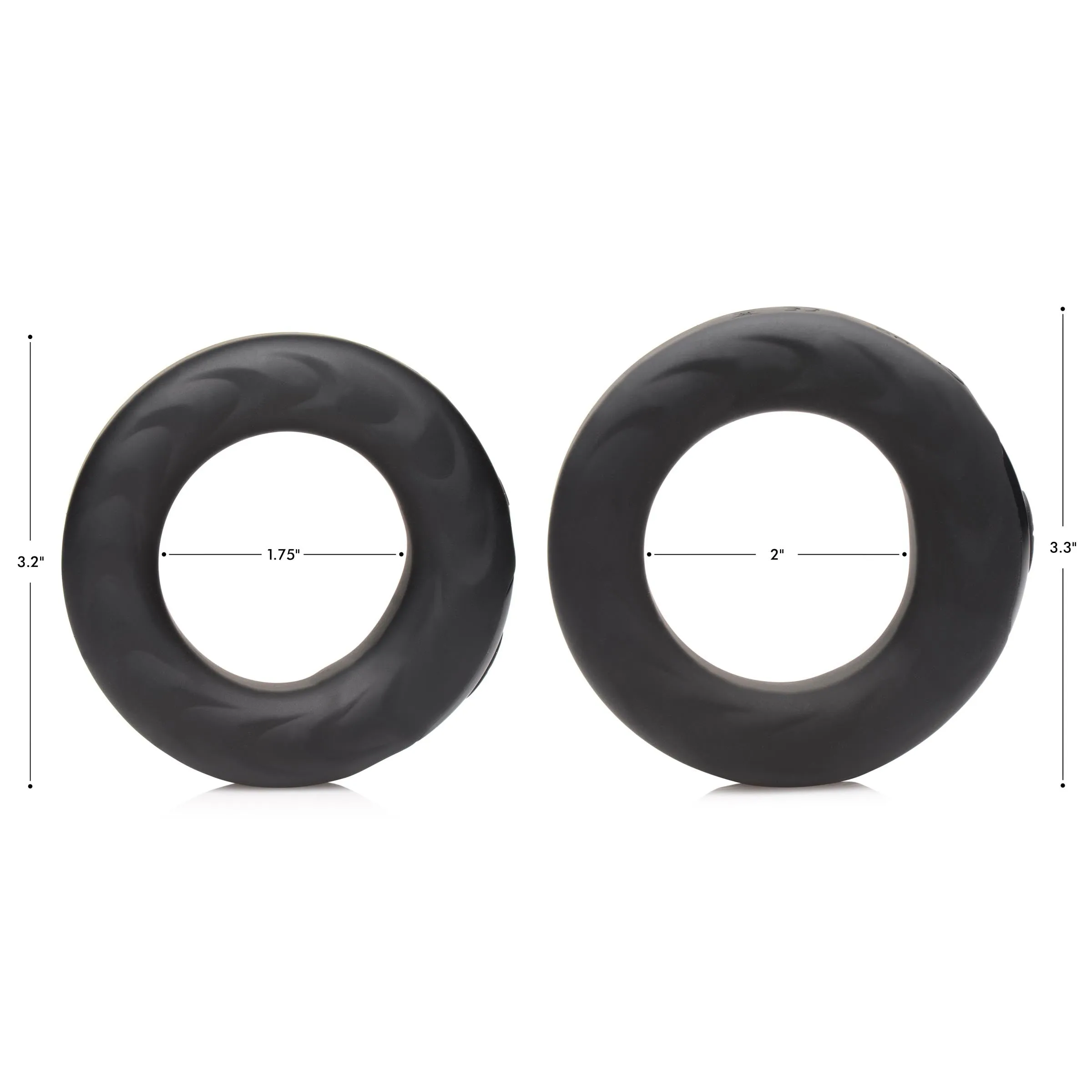 E-Stim Pro Silicone Vibrating Cock Ring - 2 Inch