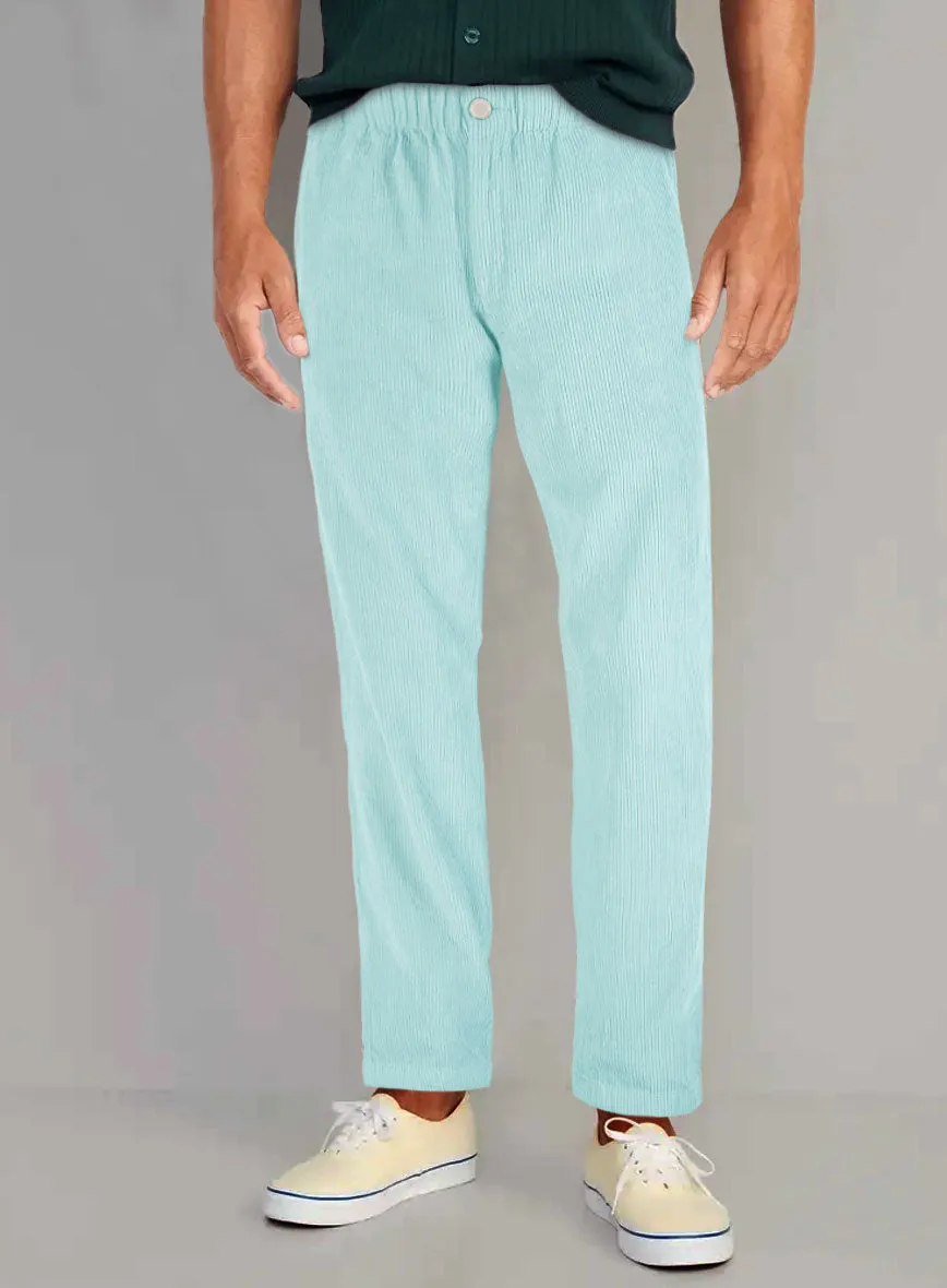 Easy Pants Light Blue Corduroy