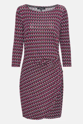 Elisa Harlekin Knot Dress - Rosy Pink