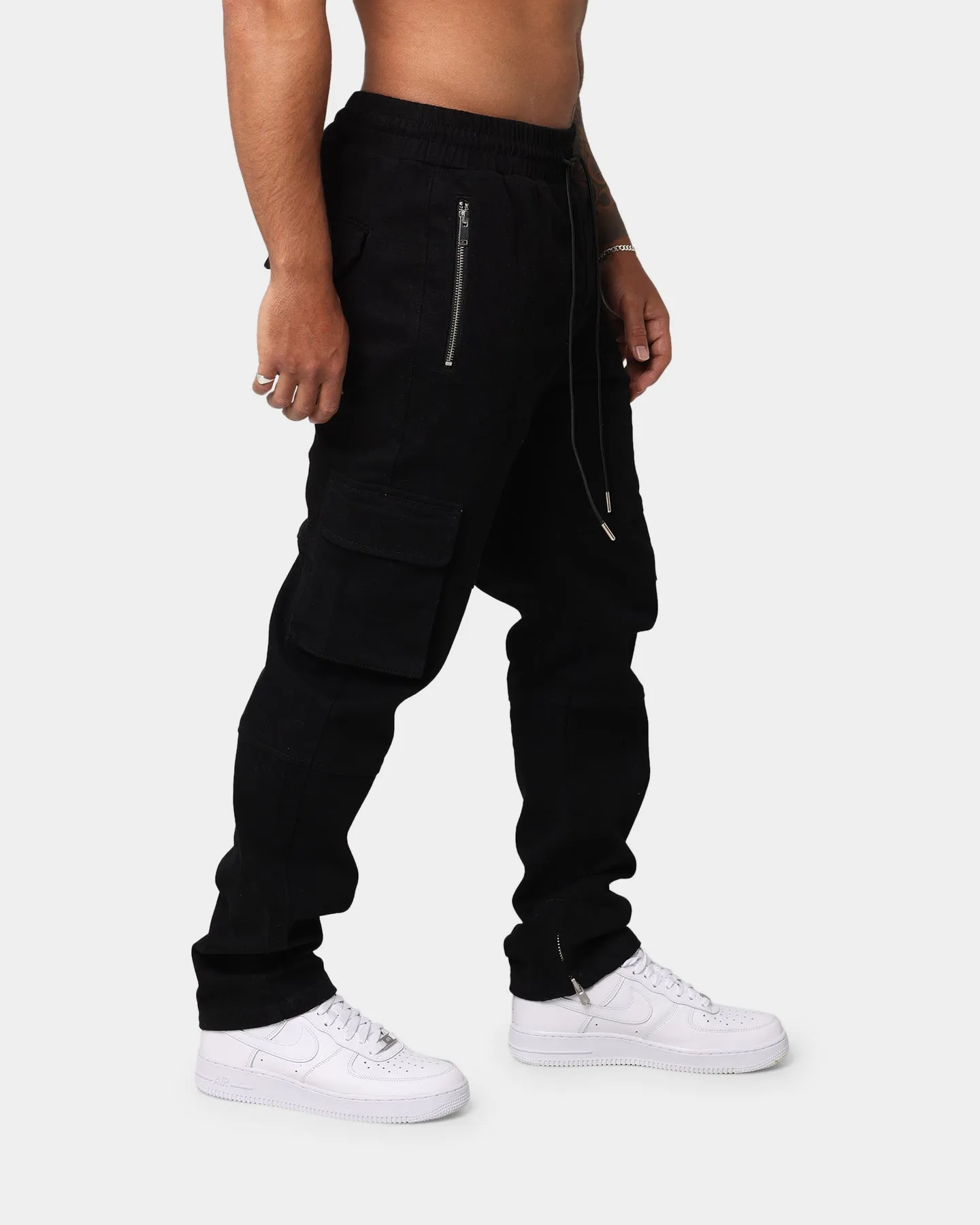 EN ES Poseidon Cargo Pants Black