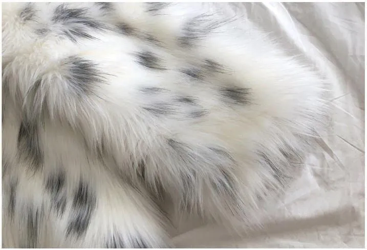 Faux Fox Fur Leopard Print