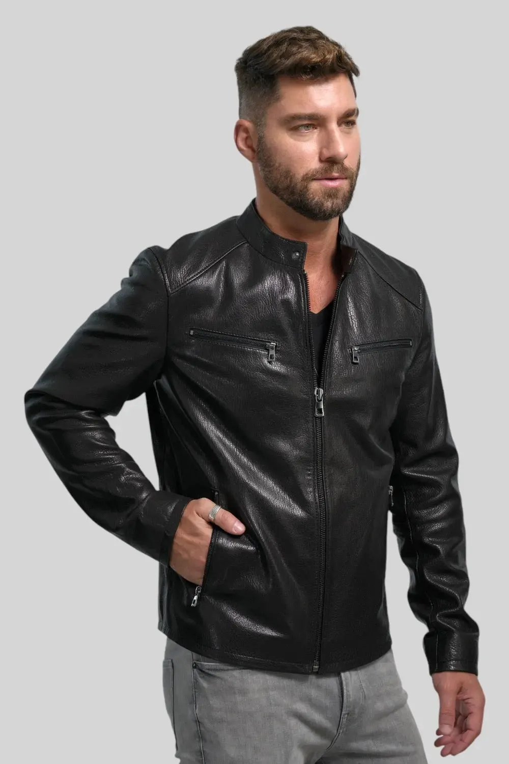 Filippo Quilted Leather Jacket