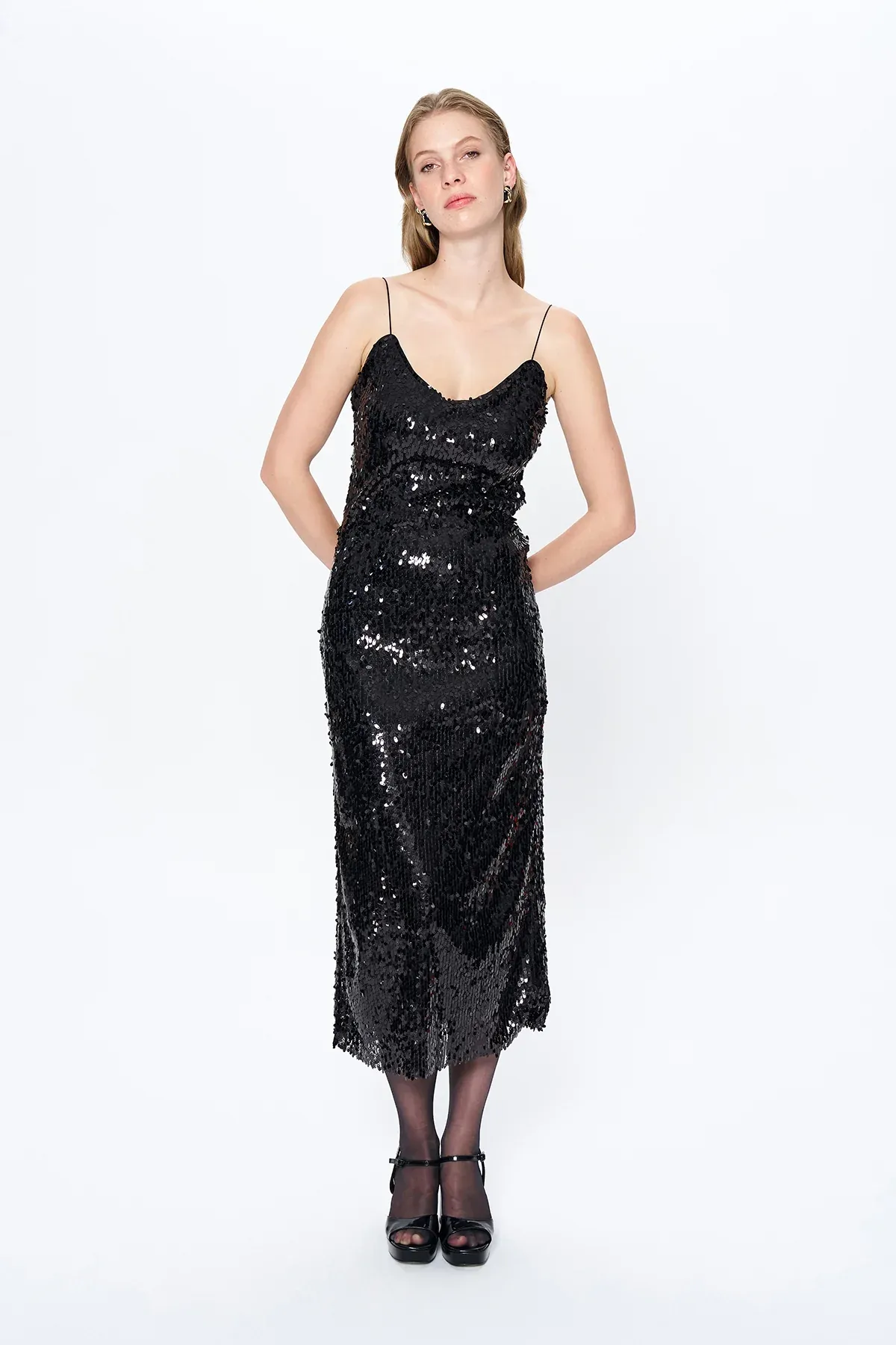 Fiona Sequin Slip Dress