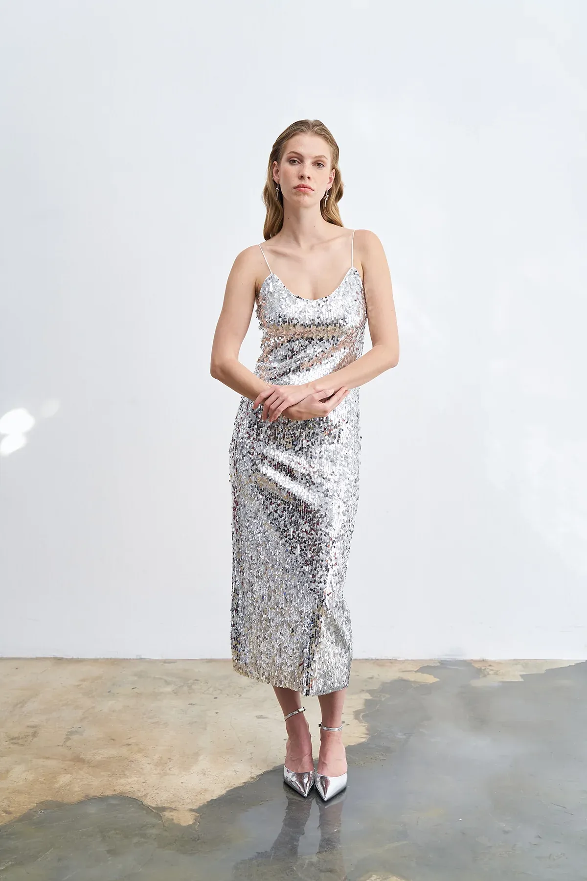 Fiona Sequin Slip Dress